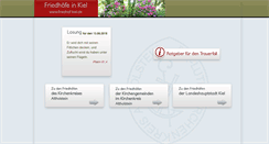 Desktop Screenshot of friedhof-kiel.de