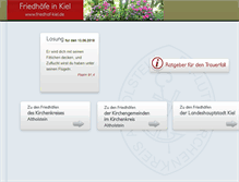 Tablet Screenshot of friedhof-kiel.de
